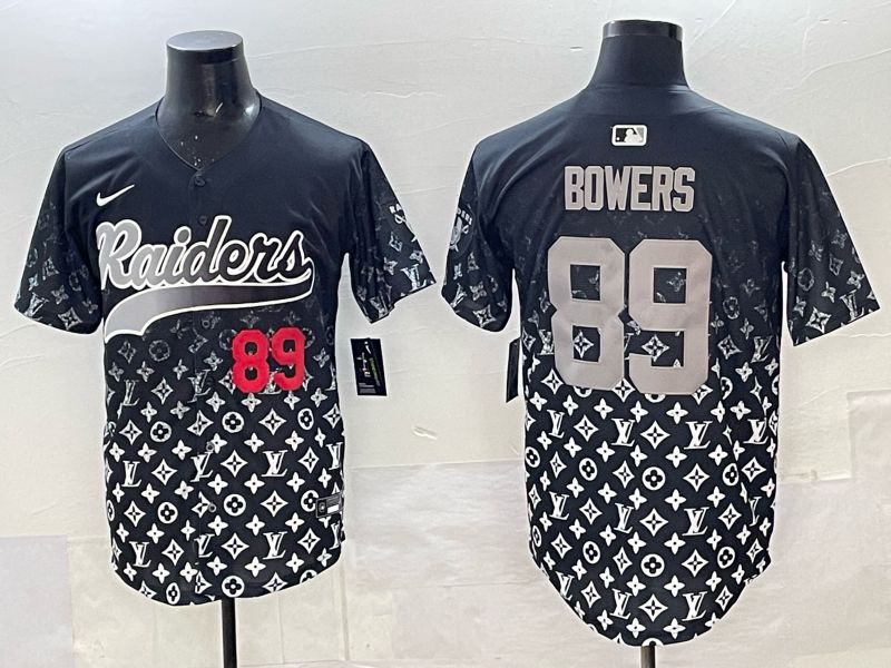 Men 2025 Nike Oakland Raiders #89 Bowers black Limited NFL Jersey 03->oakland raiders->NFL Jersey